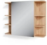 Vicco Badspiegelschrank Fynn Goldkraft Eiche/Gr&uuml;n 80 x 64 cm