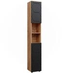 Vicco Badschrank Irma Goldkraft Eiche/Anthrazit 30 x 192 cm