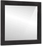 vidaXL Badspiegel 55x1x60 cm Glas und Massivholz Mango Modell 1