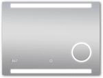 DSK Design LED-Lichtspiegel Silver Conde 80 cm x 60 cm