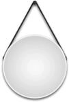 DSK Design LED-Lichtspiegel Silver Barbier &Oslash; 50 cm Wei&szlig; Matt Rund