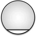 DSK Design LED-Lichtspiegel Silver Cosmos &Oslash; 60 cm Schwarz Matt Rund