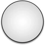 DSK Design Wandspiegel Silver Globo &Oslash; 100 cm Schwarz Matt Rund