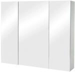 MCW Spiegelschrank B19b Grau 6 Regalb&ouml;den
