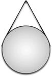 DSK Design Wandspiegel Silver Coiffeur &Oslash; 80 cm Schwarz Matt Rund