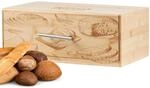 Ecosa EO-5041 Brotkasten aus Bambus mit Edelstahlgriff
