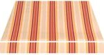 Spettmann Gelenkarmmarkise Star Fix B 400 cm x T 300 cm Orange-Rot Gestreift