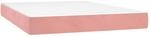 vidaXL Taschenfederkernmatratze Rosa 140x200x20 cm Samt 347813