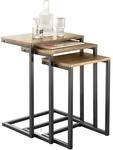 SoBuy 3er Set Beistelltisch Satztisch Couchtisch Wohnzimmertisch FBT102-F