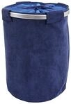 MCW W&auml;schesammler C34 55x39cm 65l mit Netz Cord Cord Blau