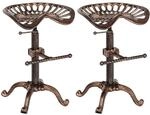 CLP 2er Set Barhocker Butch Bronze
