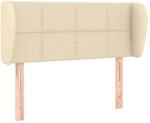 vidaXL Kopfteil mit Ohren Creme 93x23x78/88 cm Stoff 3117131