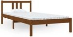 vidaXL Massivholzbett Honigbraun 90x200 cm1273668