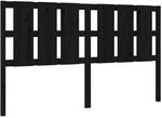 vidaXL Kopfteil Schwarz 165,5x4x100 cm Massivholz Kiefer 818004