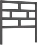 vidaXL Kopfteil Grau 81x4x100 cm Massivholz Kiefer 814171