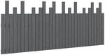 vidaXL Wand-Kopfteil Grau 204x3x80 cm Massivholz Kiefer 824780
