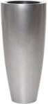 Vivanno Pflanzk&uuml;bel City 37 cm x 37 cm x 80 cm Silbermetallic