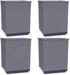 vidaXL Pflanzk&uuml;bel 4 Stk Dunkelgrau 30x30x37 cm Polypropylen 1666628