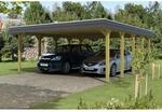 Skan Holz Carport Spreewald 585 cm x 741 cm schwarze Blende