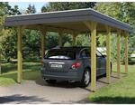 Skan Holz Carport Spreewald 345 cm x 589 cm schwarze Blende