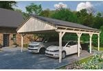 Skan Holz Carport Fichtelberg 618 cm x 808 cm Dachlattung Natur