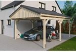 Skan Holz Carport Fichtelberg 423 cm x 566 cm Dachlattung Natur