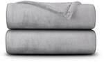 Bestlivings Kuscheldecke Cashmere Touch 200 x 220 cm Silber