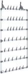 vidaXL H&auml;ngender Schuhe-Organizer Silbern 66x13x139 cm 344372