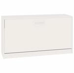 vidaXL Schuhbank Hochglanz-Wei&szlig; 80 x 24 x 45 cm Holzwerkstoff 342643