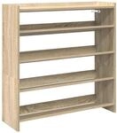 vidaXL Schuhregal Sonoma-Eiche 80x25x81 cm Holzwerkstoff 859907