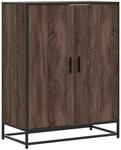 vidaXL Schuhschrank Eichen-Optik 75x38x97,5 cm Holzwerkstoff Metall 3300869