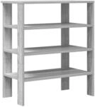 vidaXL Schuhregal Grau Sonoma 61x32x70 cm Holzwerkstoff 859847