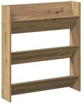 vidaXL Wand-Schuhregal Artisan-Eiche 80x18x90 cm Holzwerkstoff 856545