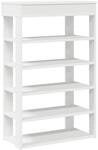 vidaXL Schuhregal Wei&szlig; 60x30x98 cm Holzwerkstoff 859923