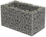 Furnicato Gabionen-hochbeet Verzinkter Stahl 90&times;50&times;50 Cm