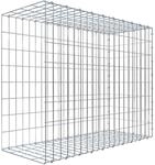 Gabiona C-Ring-Gabione-Anbaukorb Typ 2 80 x 100 x 40 cm Maschenw 5 x 10 cm