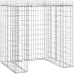 vidaXL Gabionen-M&uuml;lltonnenbox 110x91x120 cm Verzinktes Eisen