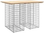 vidaXL Gartenbank aus Gabionen 100x70x72 cm Massivholz Kiefer