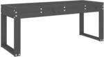vidaXL Gartenbank Grau 110x38x45 cm Massivholz Kiefer
