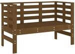 vidaXL Gartenbank Honigbraun 111,5x53x71 cm Massivholz Kiefer