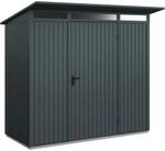 H&ouml;rmann Ger&auml;tehaus Trend mit Pultdach Typ 1 RAL7016 Anthrazitgrau Einzelt&uuml;r