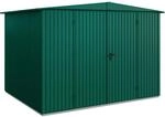 H&ouml;rmann Ger&auml;tehaus Trend mit Satteldach Typ 3 RAL6005 Moosgr&uuml;n Doppelt&uuml;r