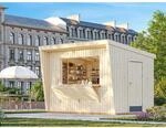 Palmako Marktstand Kira 7,7 m&sup2; Natur / Unbehandelt