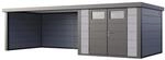 Ger&auml;tehaus Classico 3030 mit Lounge XL Links 762 cm x 238 cm Hellgrau