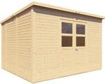 Bertilo Holz-Gartenhaus Borkum 2 Natur 337 cm x 290 cm FSC&reg;