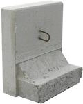 EHL St&uuml;tzwinkel L-Stein 50 cm x 55 cm Sicht Lf.1 Wandst&auml;rke 12 cm Grau