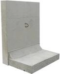 EHL St&uuml;tzwinkel L-Stein 50 cm x 80 cm Sicht Lf.1 Wandst&auml;rke 12 cm Grau