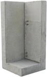 EHL St&uuml;tzwinkel L-Stein Einleitig 50 x 105 cm Sicht Lf.1 Ecke Wandst&auml;rke 12 cm