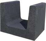 Beton U-Stein Anthrazit 40 cm x 50 cm x 40 cm