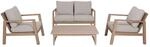 Garden Pleasure Lounge-Set San Mateo 4-teilig mit Kissen Braun FSC&reg;